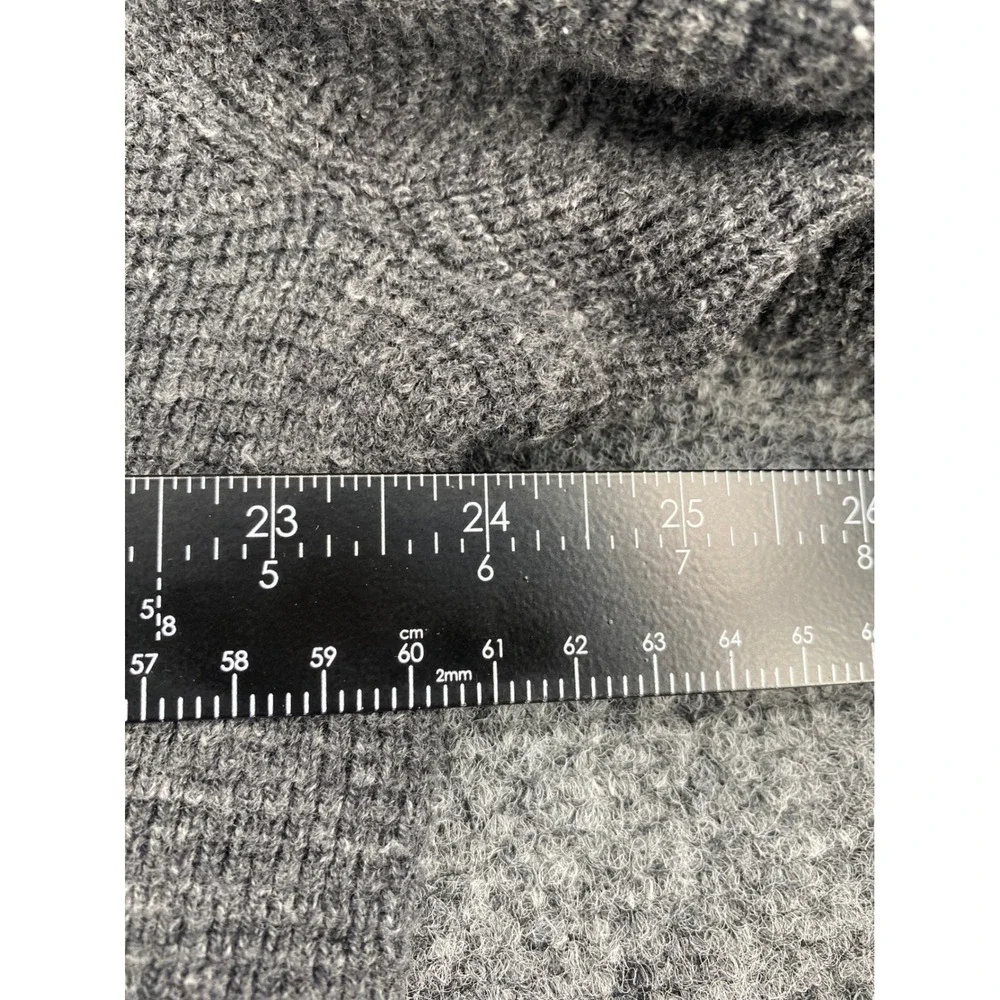 Banana Republic Hoodie Sweater Mens XL Gray Waffle Knit Pullover Recycled New